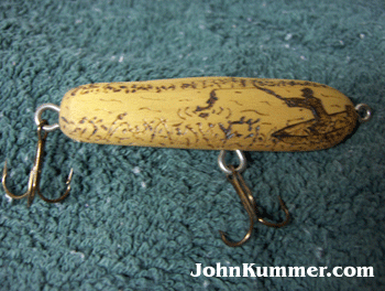 Hand carved fishing lure