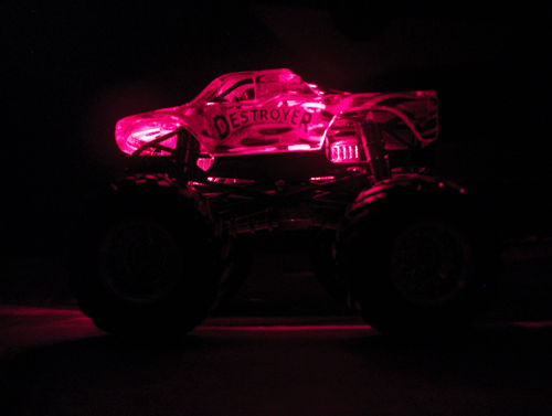 Lighted toy truck